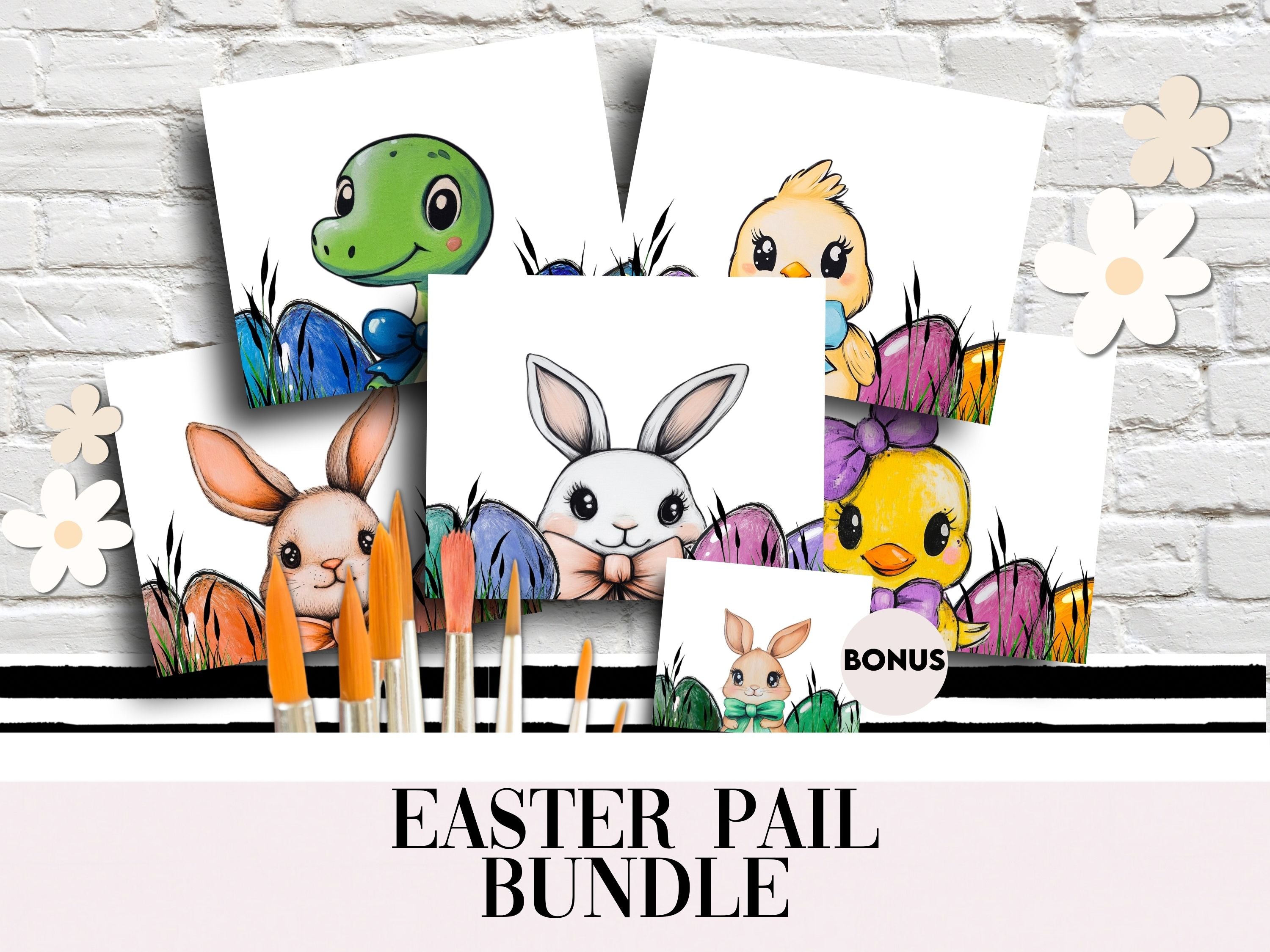 From Plain to Pretty: Easter Bunny Pail Makeover! (PLR Kit)